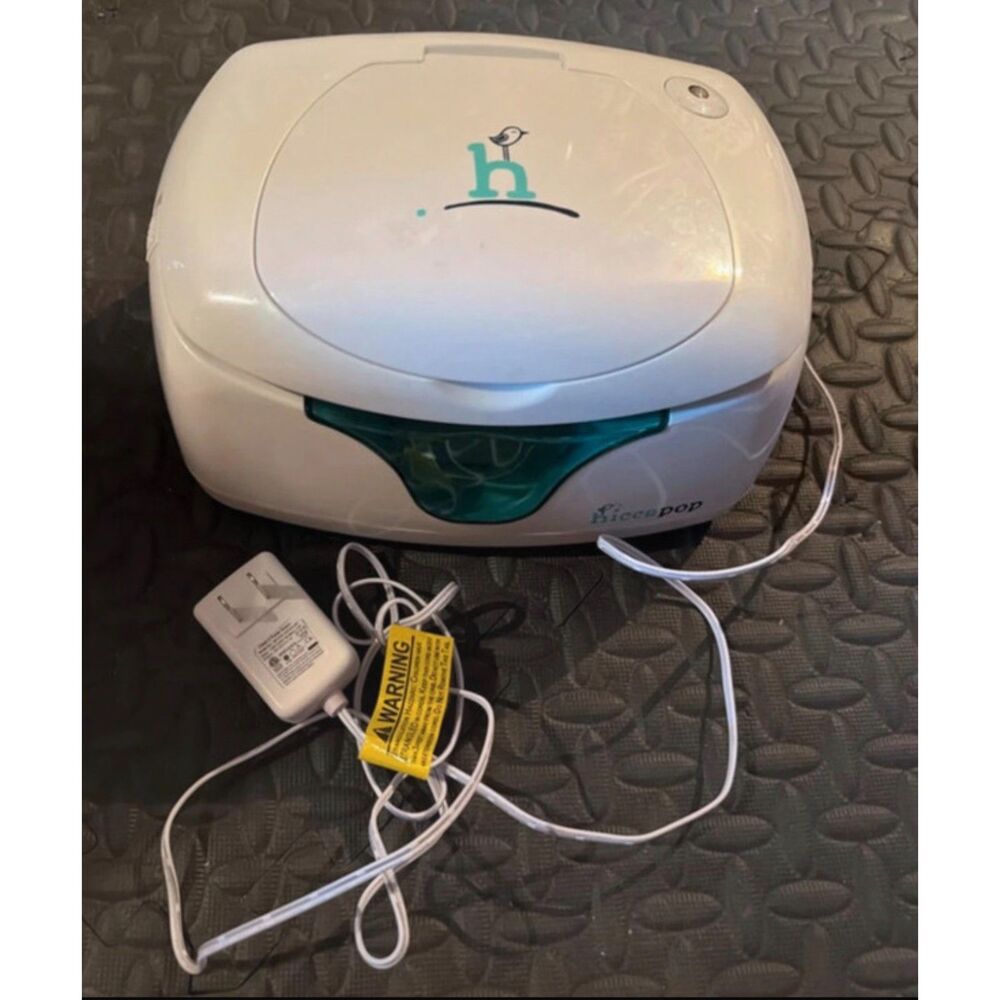 hiccapop Baby Wipe Warmer & Dispenser with Changing Light – White/Tea